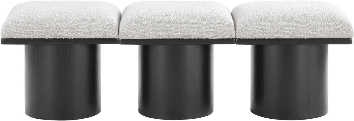 Pavilion - 3 Piece Modular Bench With Black Base