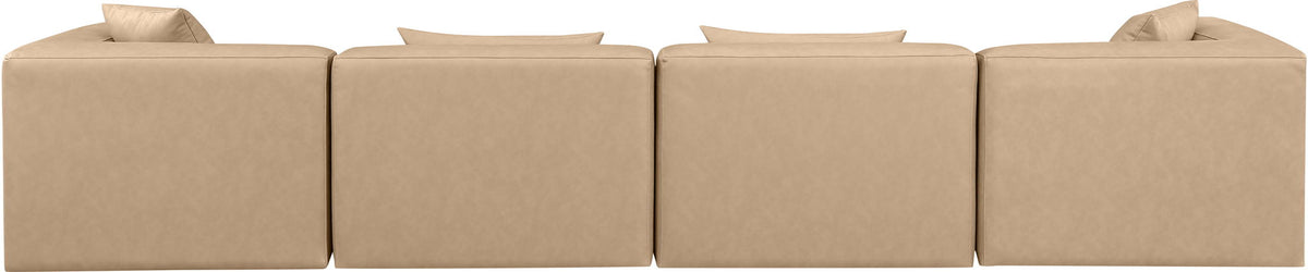 Cube - Modular 4 Piece Sofa - Tan