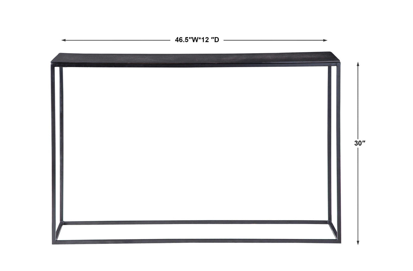 Coreene - Industrial Console Table - Black
