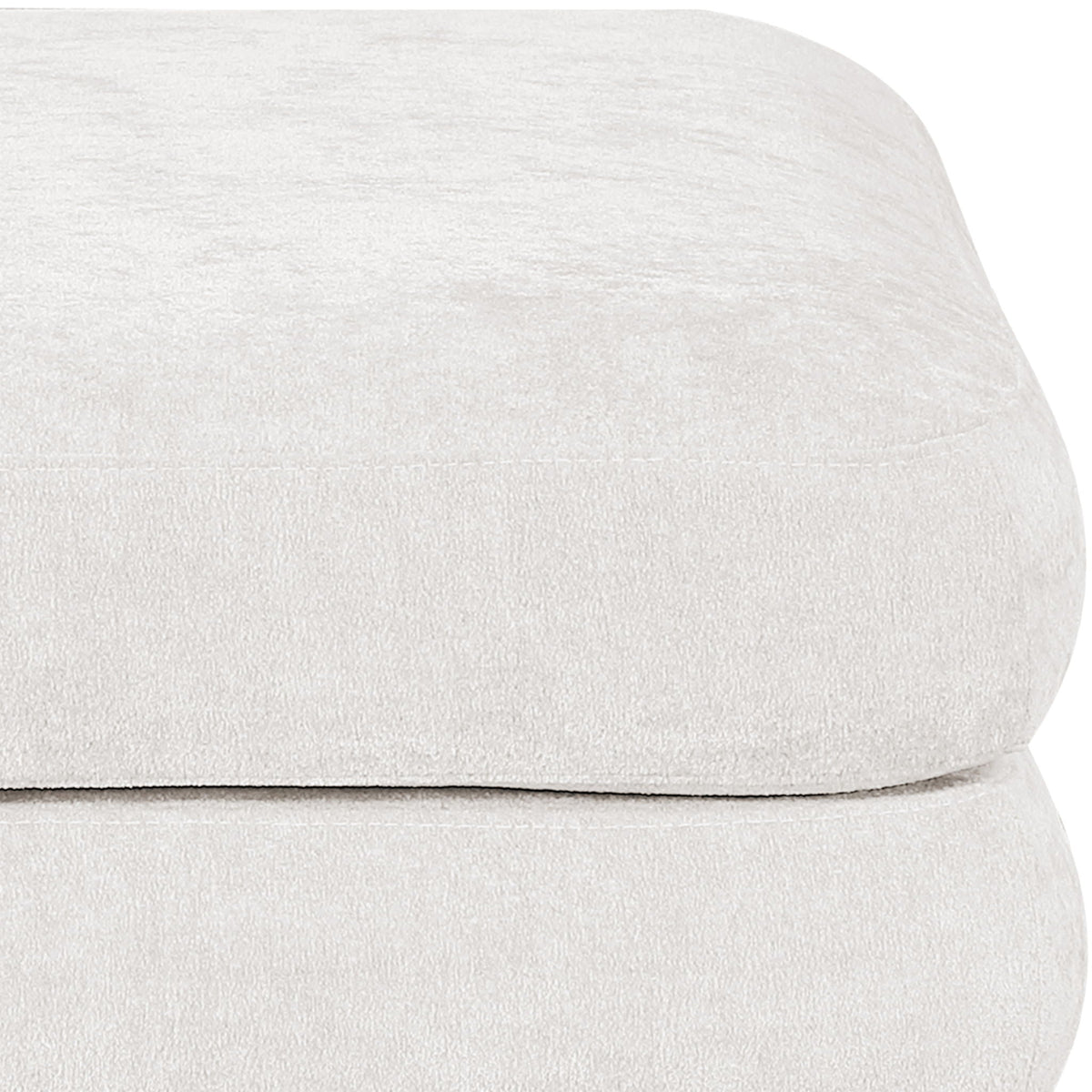 Stellar - Chenille Fabric Upholstered Modular Modular Ottoman
