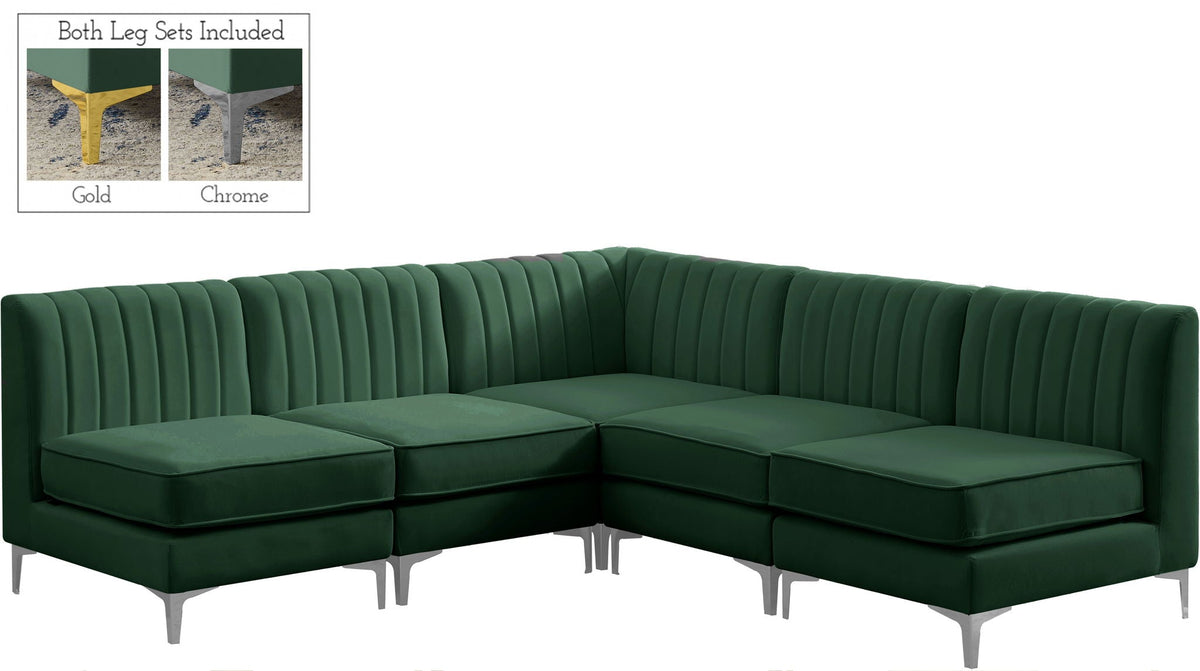 Alina - 5 Piece Armless Sectional
