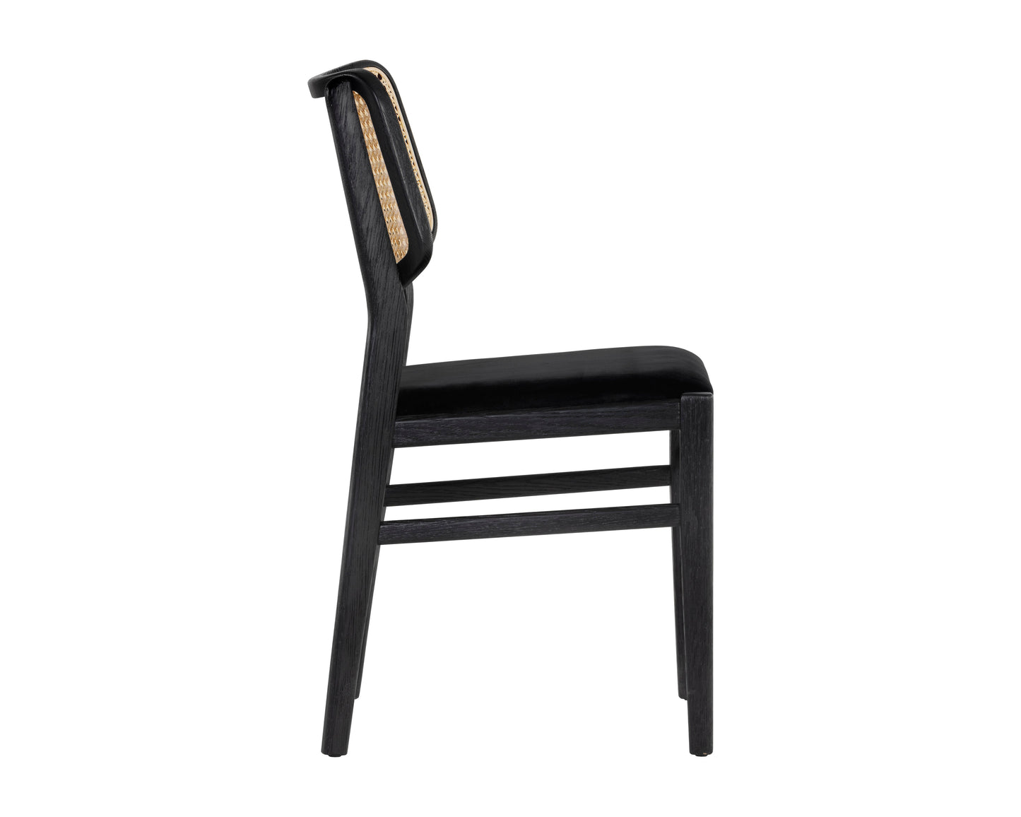 Annex Dining Chair - Abbington Black / Natural