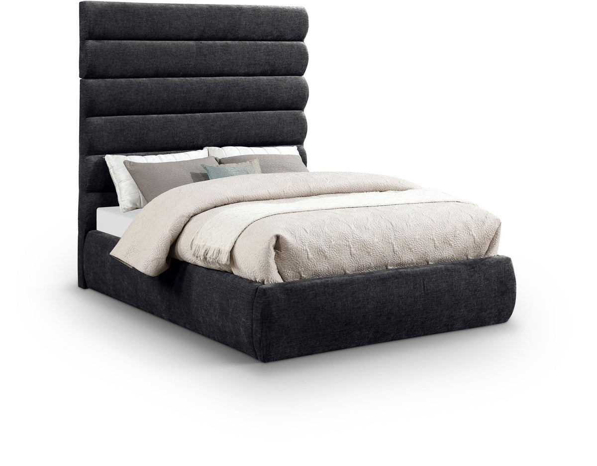 Adam - Chenille Fabric Bed With 70.5" Headboard