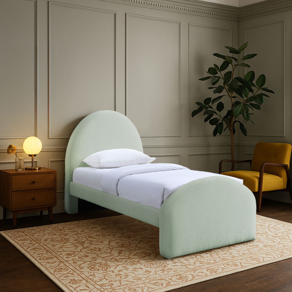 Andaz - Chenille Fabric Upholstered Bed