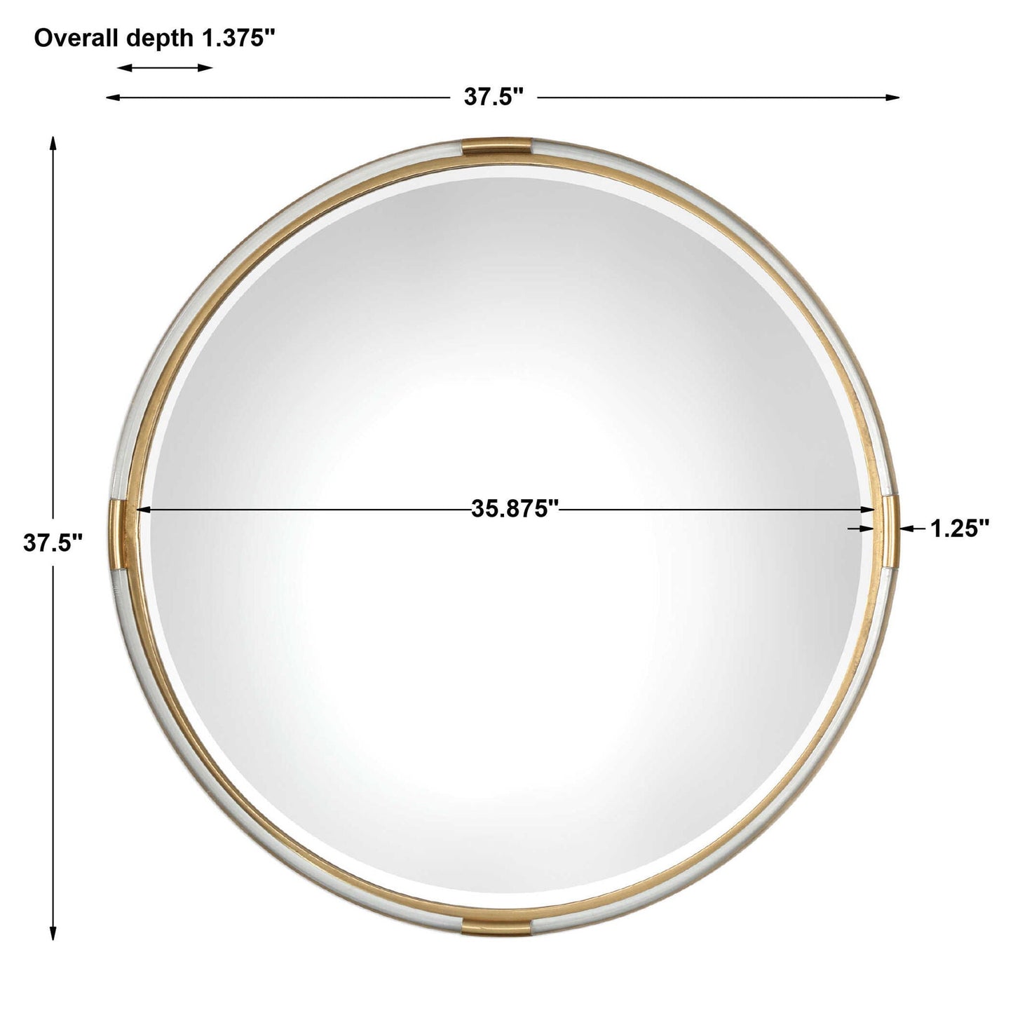 Mackai - Round Mirror - Gold