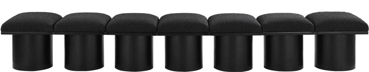 Pavilion - 7 Piece Modular Bench With Black Base