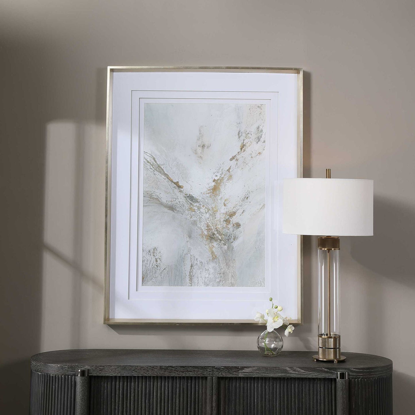 Ethos - Framed Abstract Print - Gold