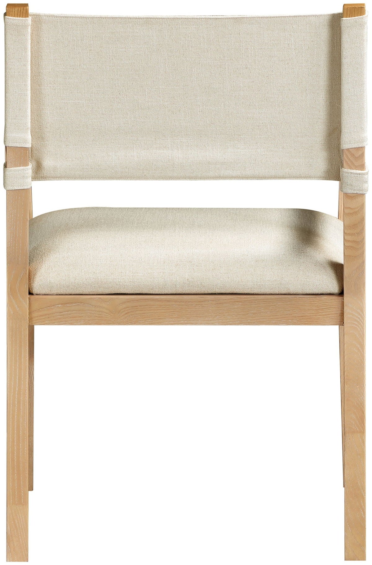 Avon - Linen Textured Performance Fabric Upholstered Dining Arm Chair