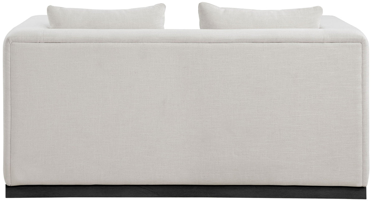Alfie - Linen Textured Fabic Loveseat