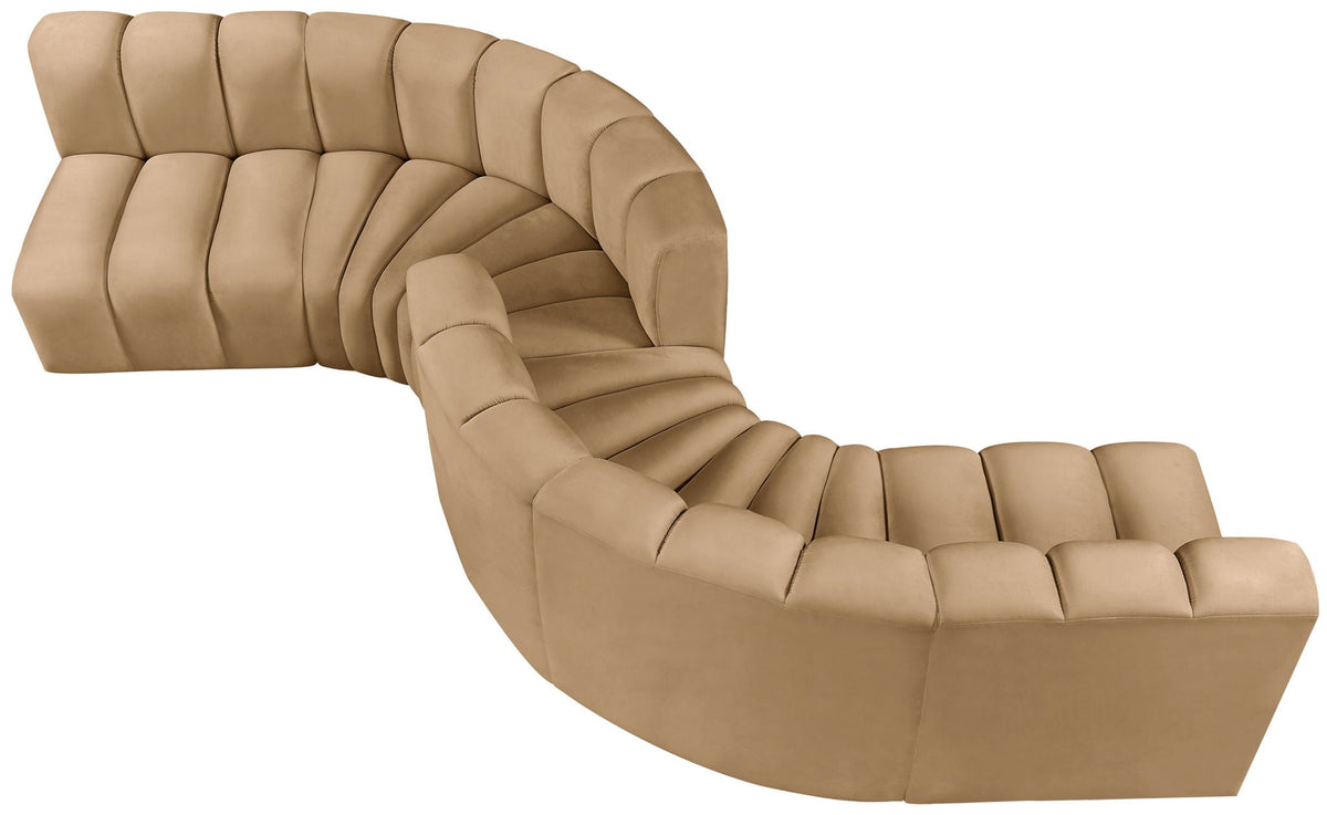 Arc - Velvet 6 Piece Modular Sofa