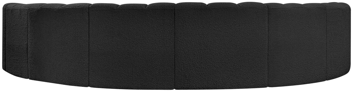 Arc - Boucle Fabric 8 Piece U-Shaped Modular Sofa