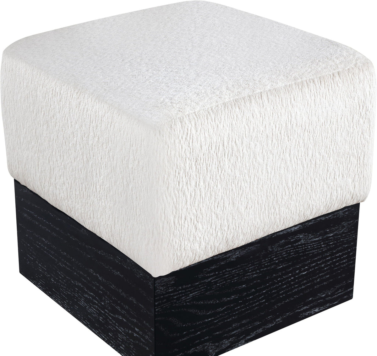 Havre - Ottoman / Stool With Black Base