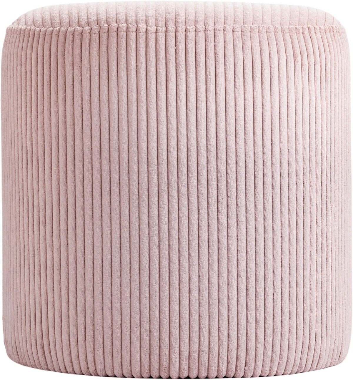 Roy - Round Microsuede Ottoman / Stool