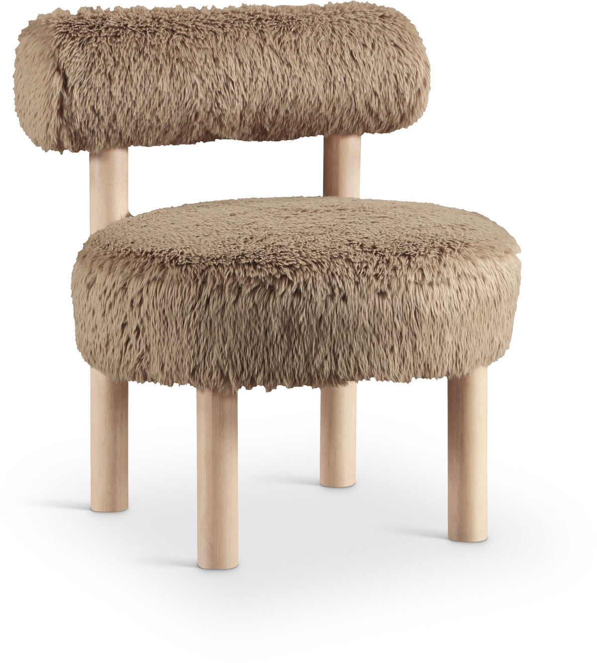 Ambre - Shearling Fabric Accent Chair
