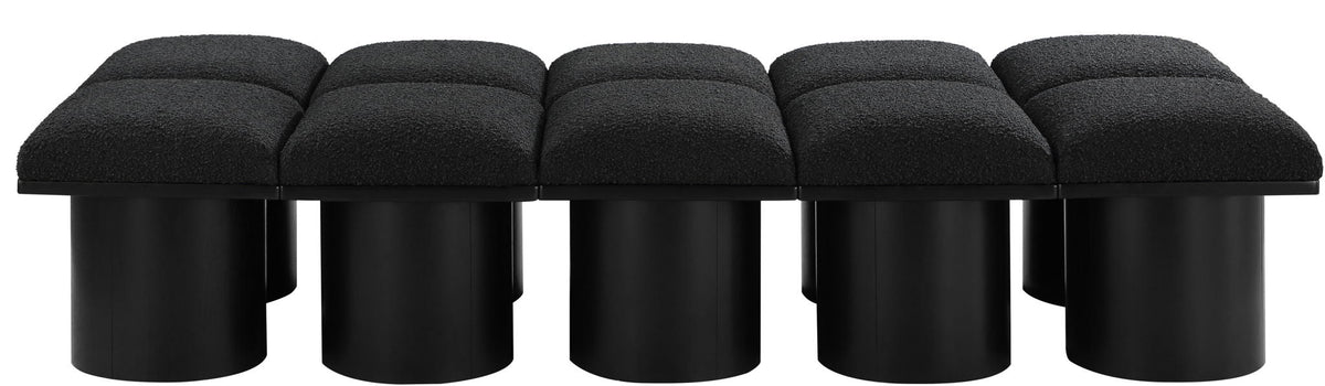 Pavilion - 10 Piece Modular Bench With Black Base