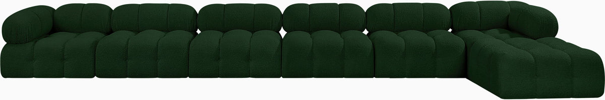 Ames - 7 Piece Boucle Fabric Modular L-Shaped Sectional