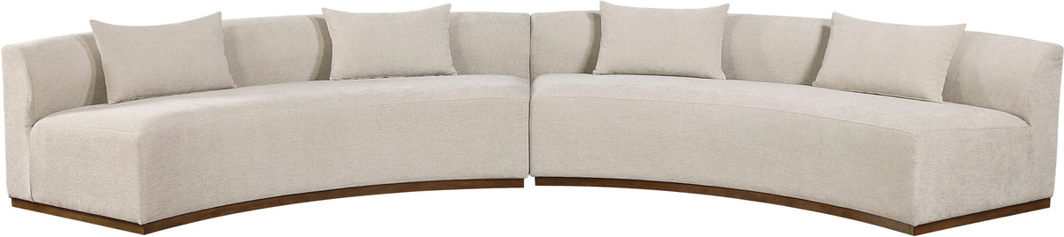 Avanti - 182.5" Chenille Fabric Upholstered 2 Piece Modular Sectional