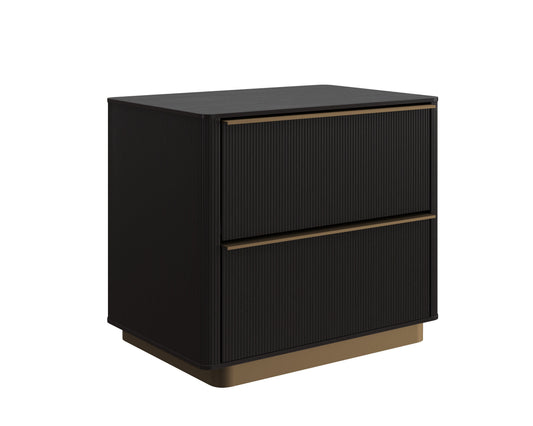 Kalla Nightstand - Charcoal