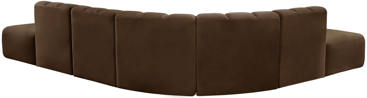 Arc - Velvet 7 Piece Corner Modular Sofa