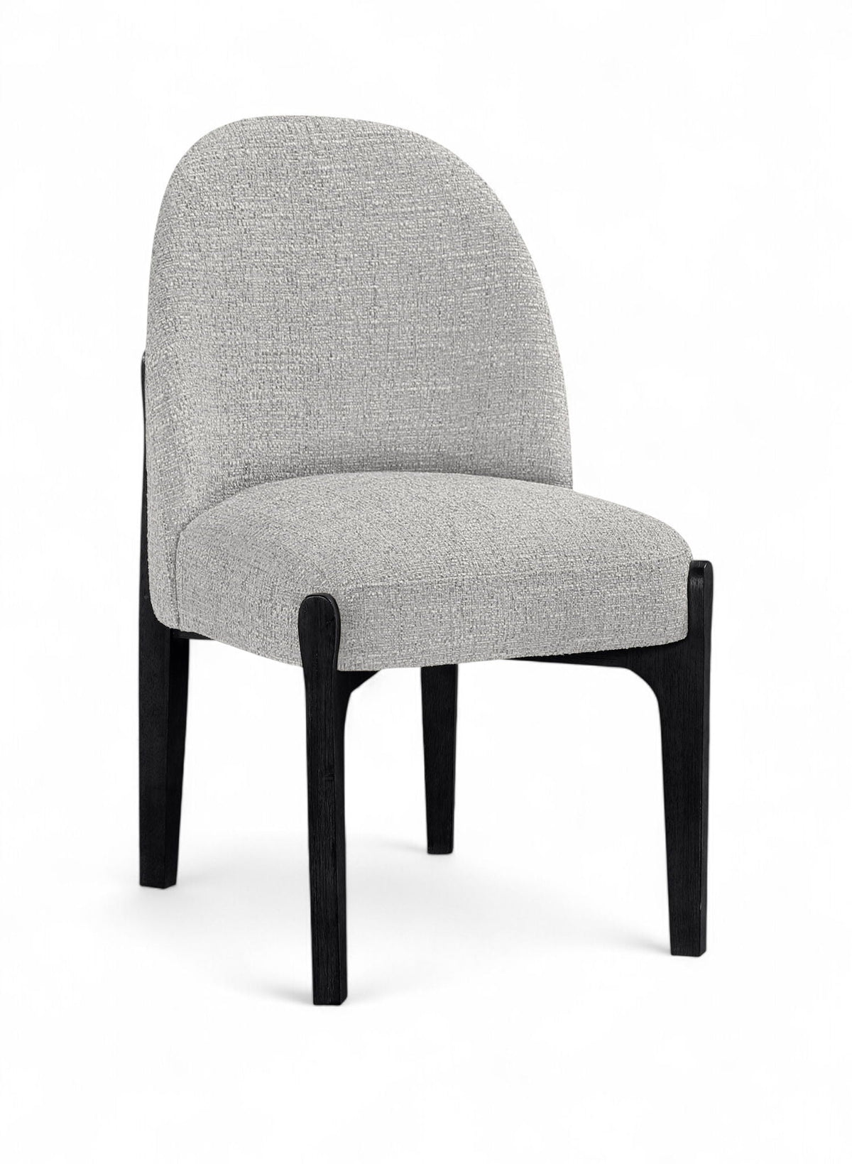 Torino - Upholstered Dining Chair With Brushed Black Base (Set of 2)