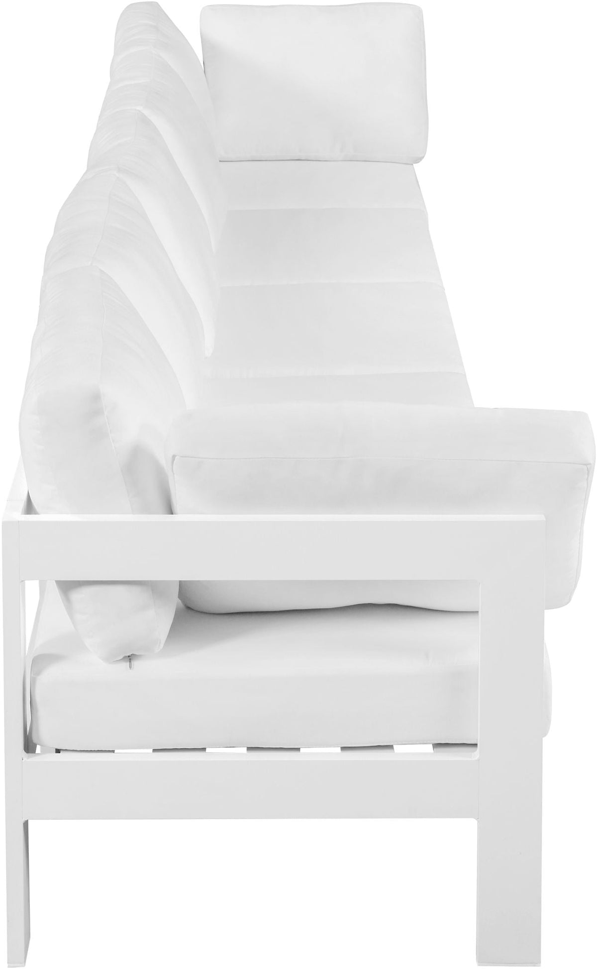 Nizuc - Outdoor Patio 5 Seat Modular Sofa With White Frame