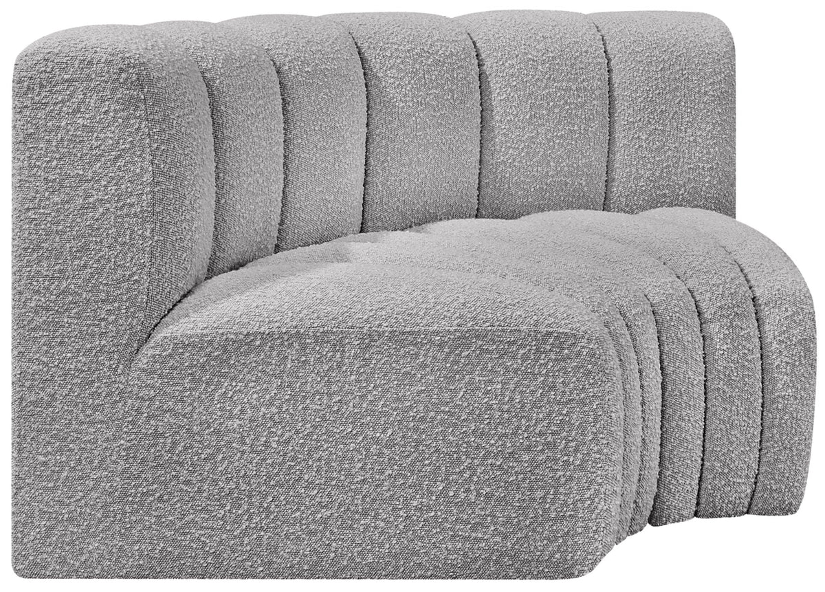Arc - Boucle Fabric 2 Piece Modular Sofa