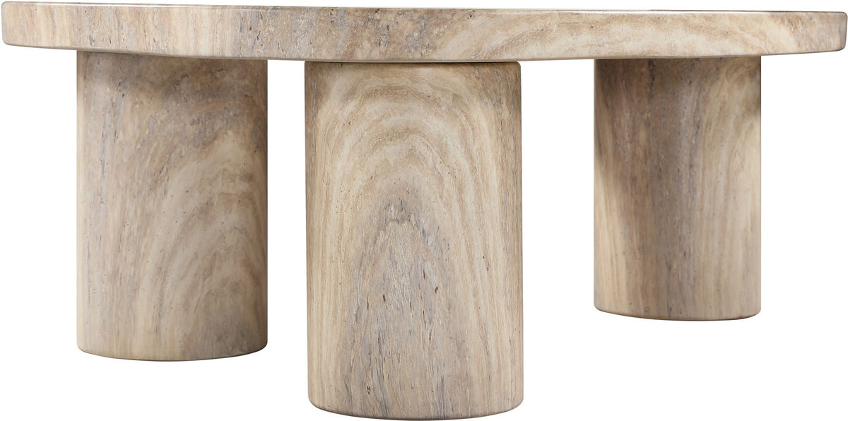Teramo - Traverine Concrete Indoor/Outdoor Coffee Table