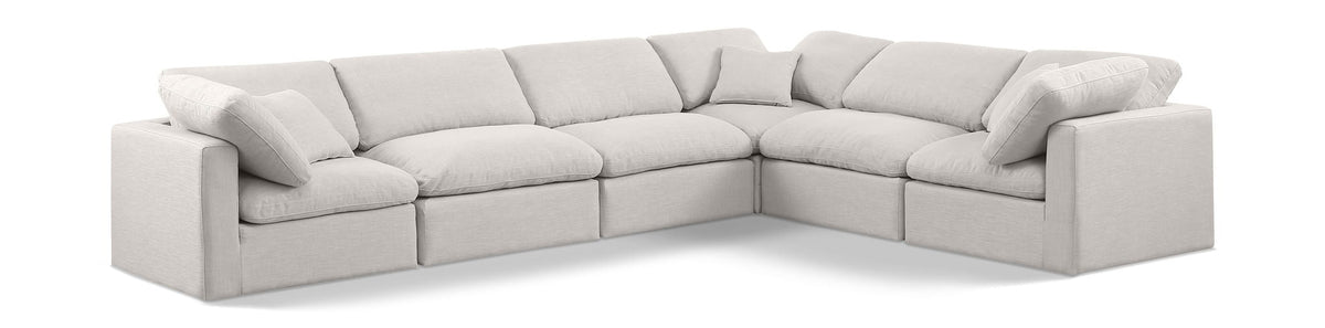 Indulge - Linen 6 Piece Modular Corner Sectional