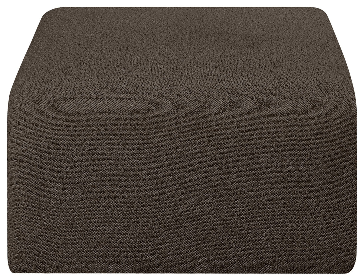 Arc - Boucle Fabric Ottoman