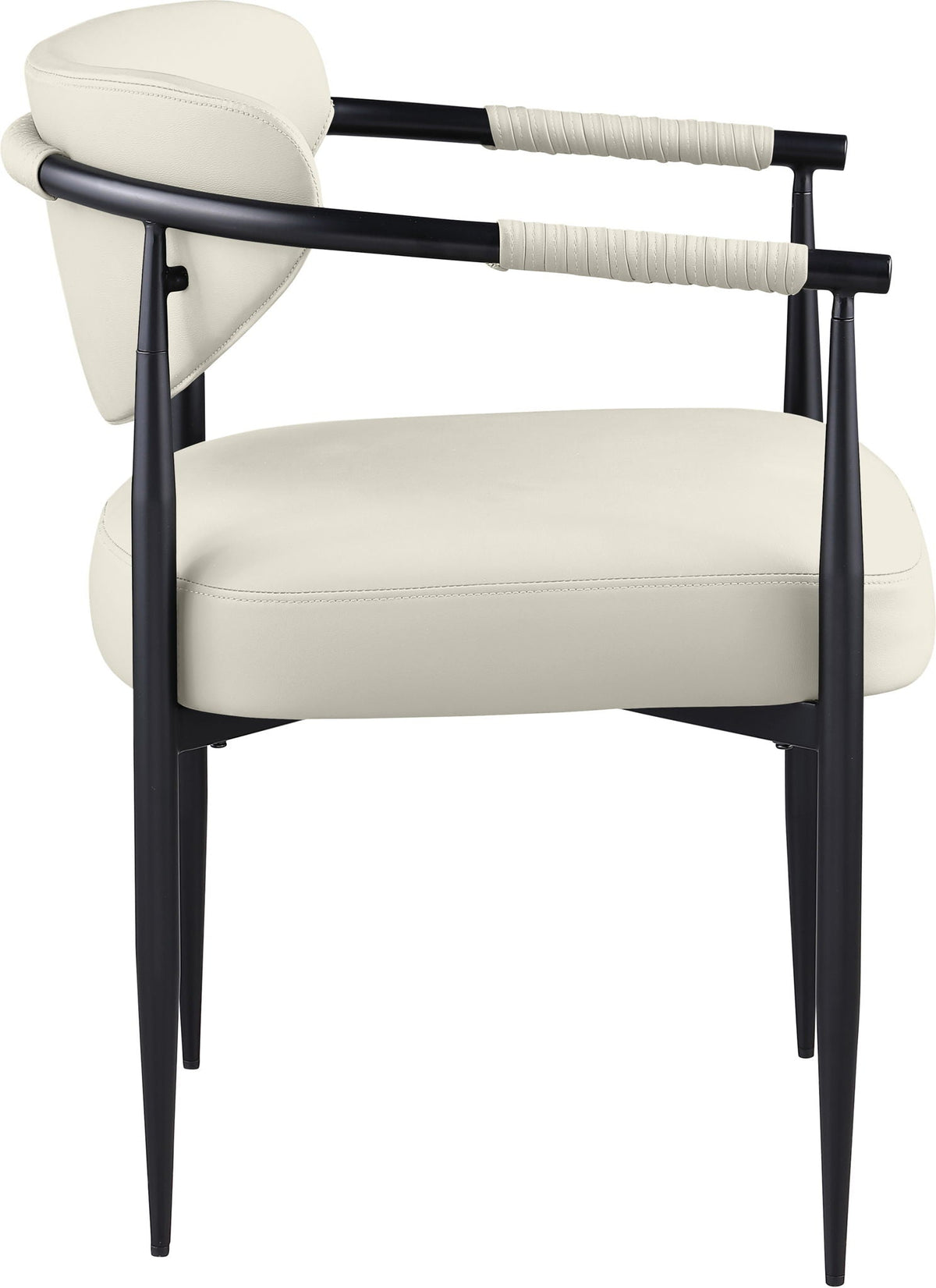 Virella - faux Leather Upholstered Dining Chair (Set of 2) - Black Base
