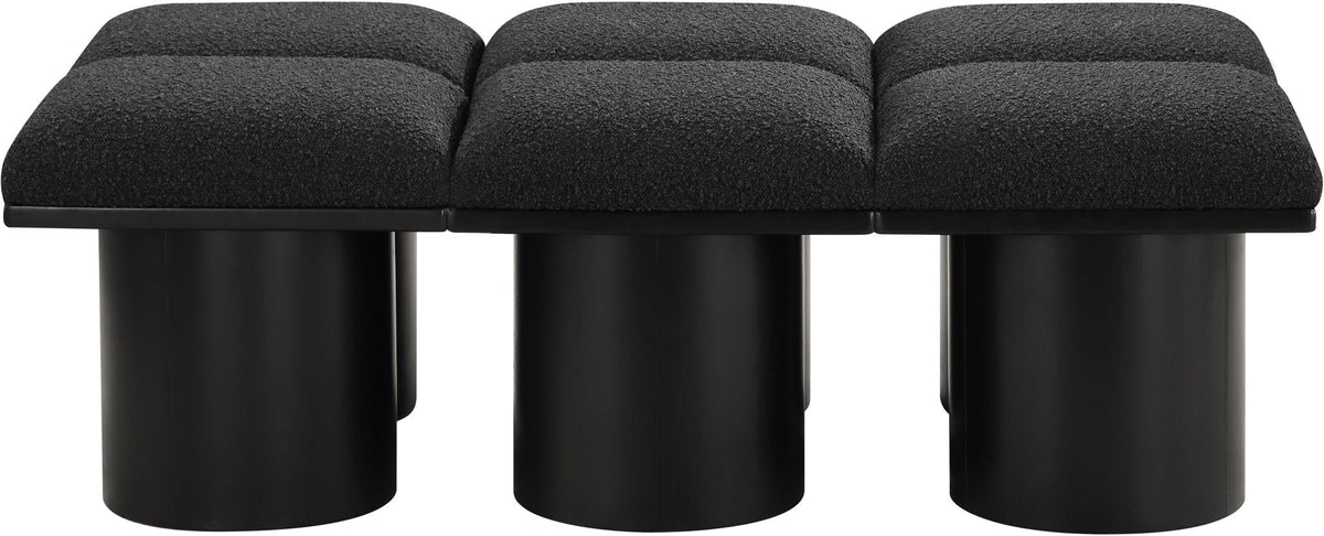 Pavilion - 6 Piece Modular Bench With Black Base