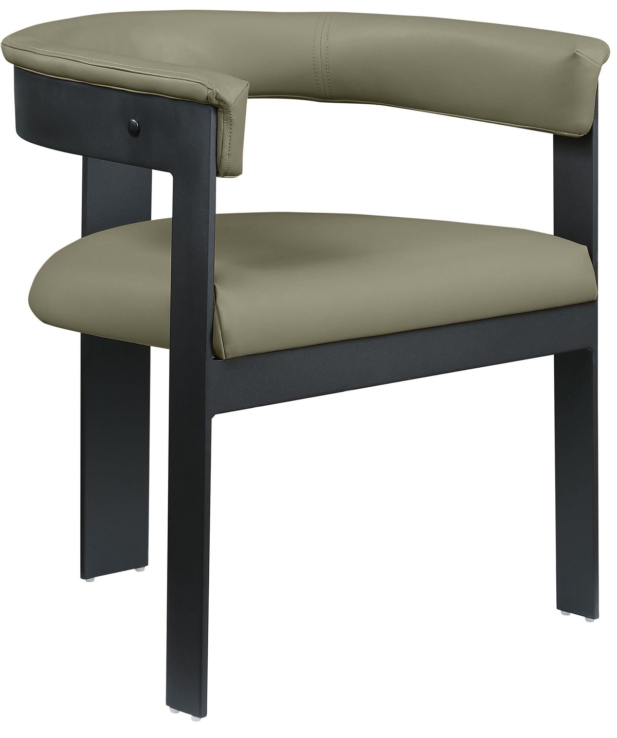 Romeo - Faux Leather Dining Chair With Black Base (Set of 2)