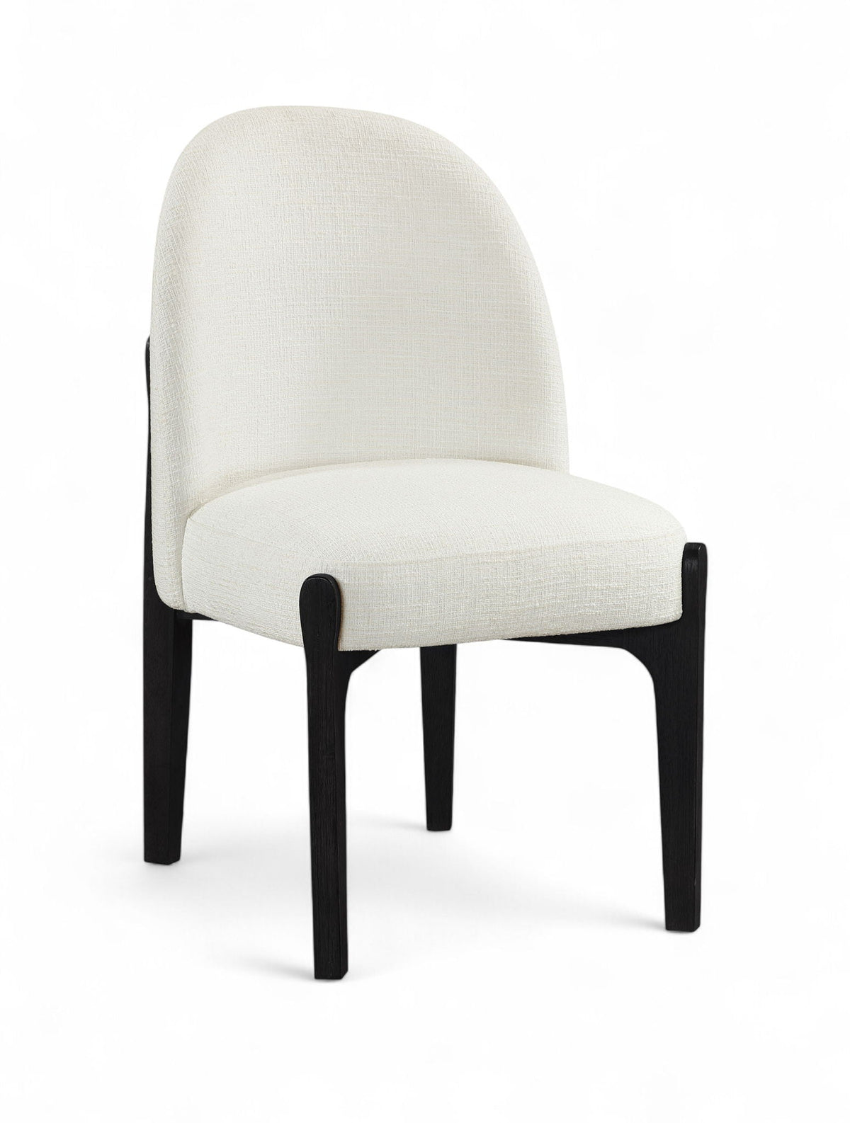 Torino - Upholstered Dining Chair With Brushed Black Base (Set of 2)