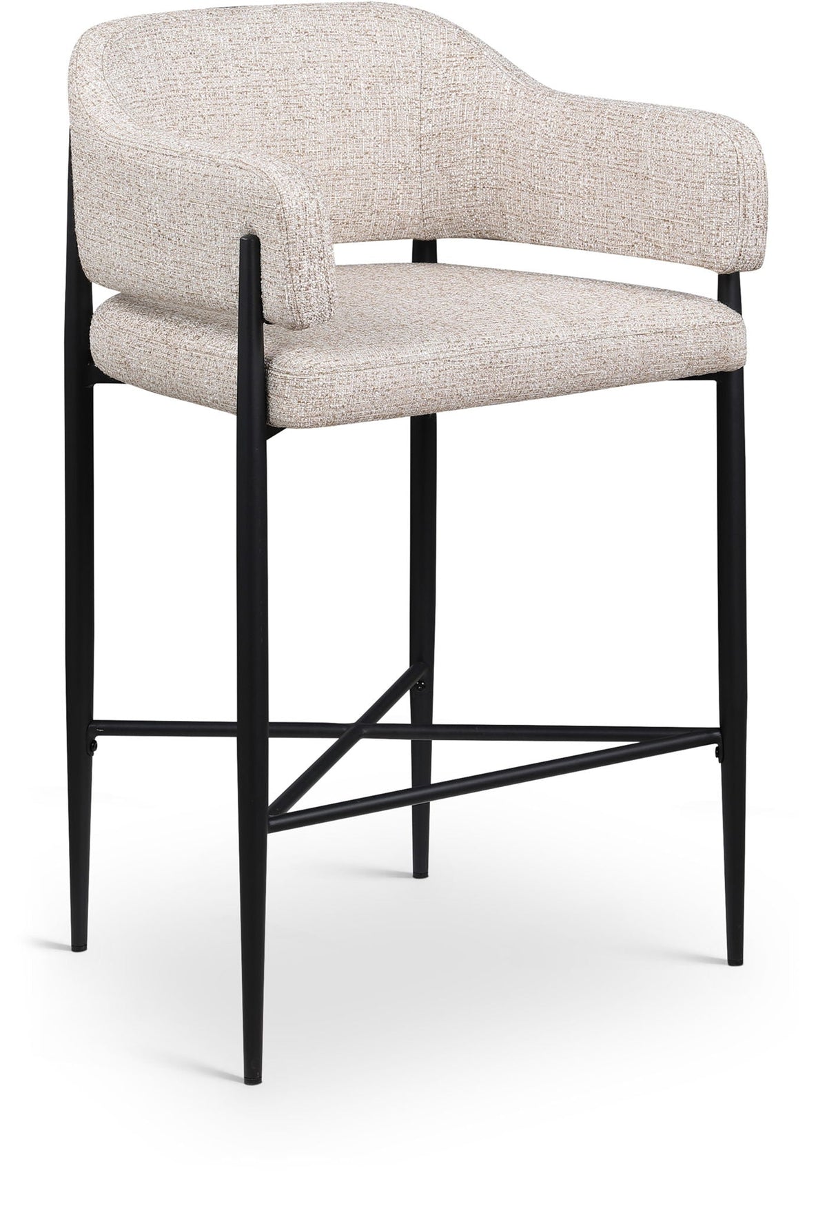 Dame - Fabric Upholstered Counter Stool (Set of 2)