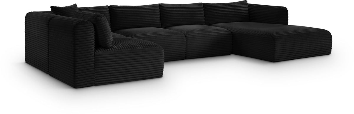 Shaggy - 5 Piece Modular U-Shaped Sectional