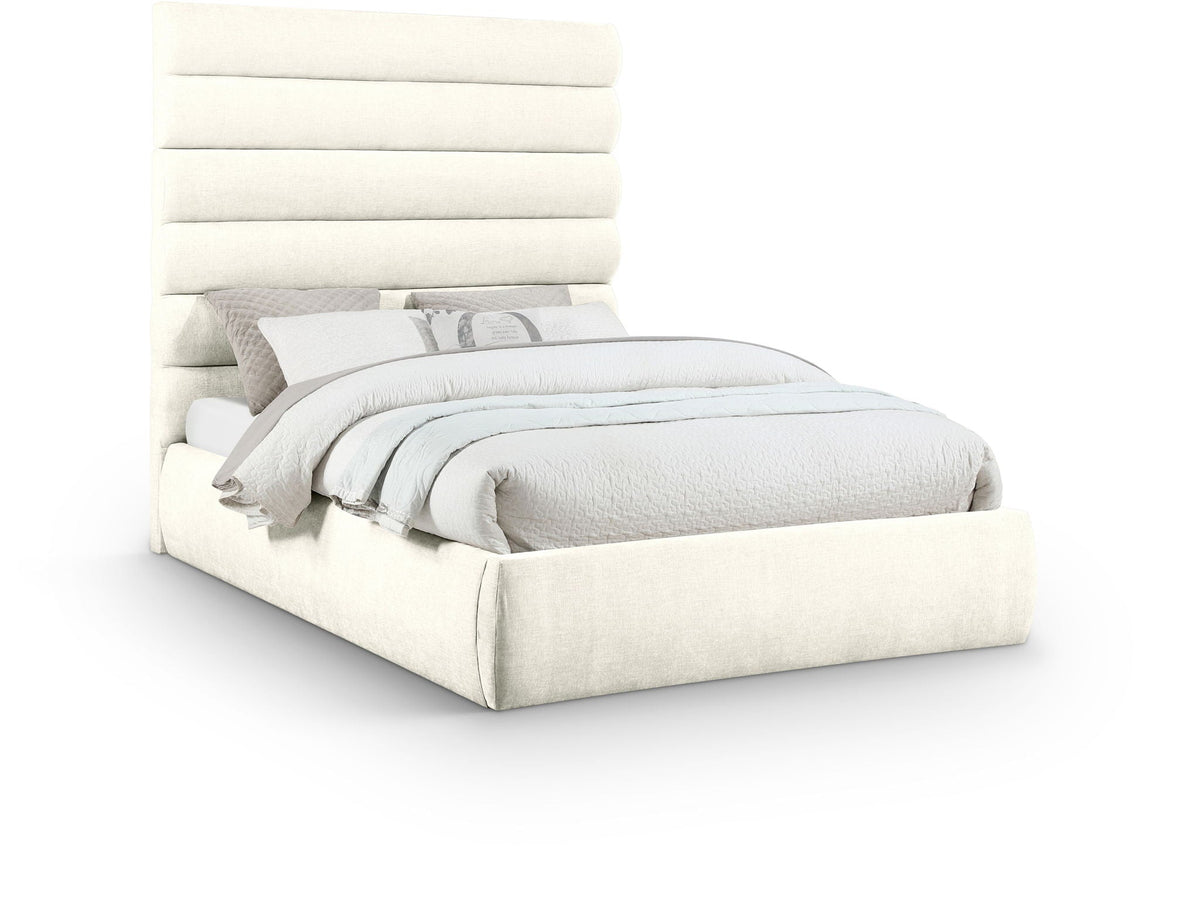 Adam - Chenille Fabric Bed With 70.5" Headboard