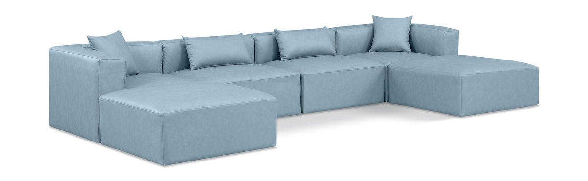 Cube - 6 Piece Modular Double Chaise Sectional
