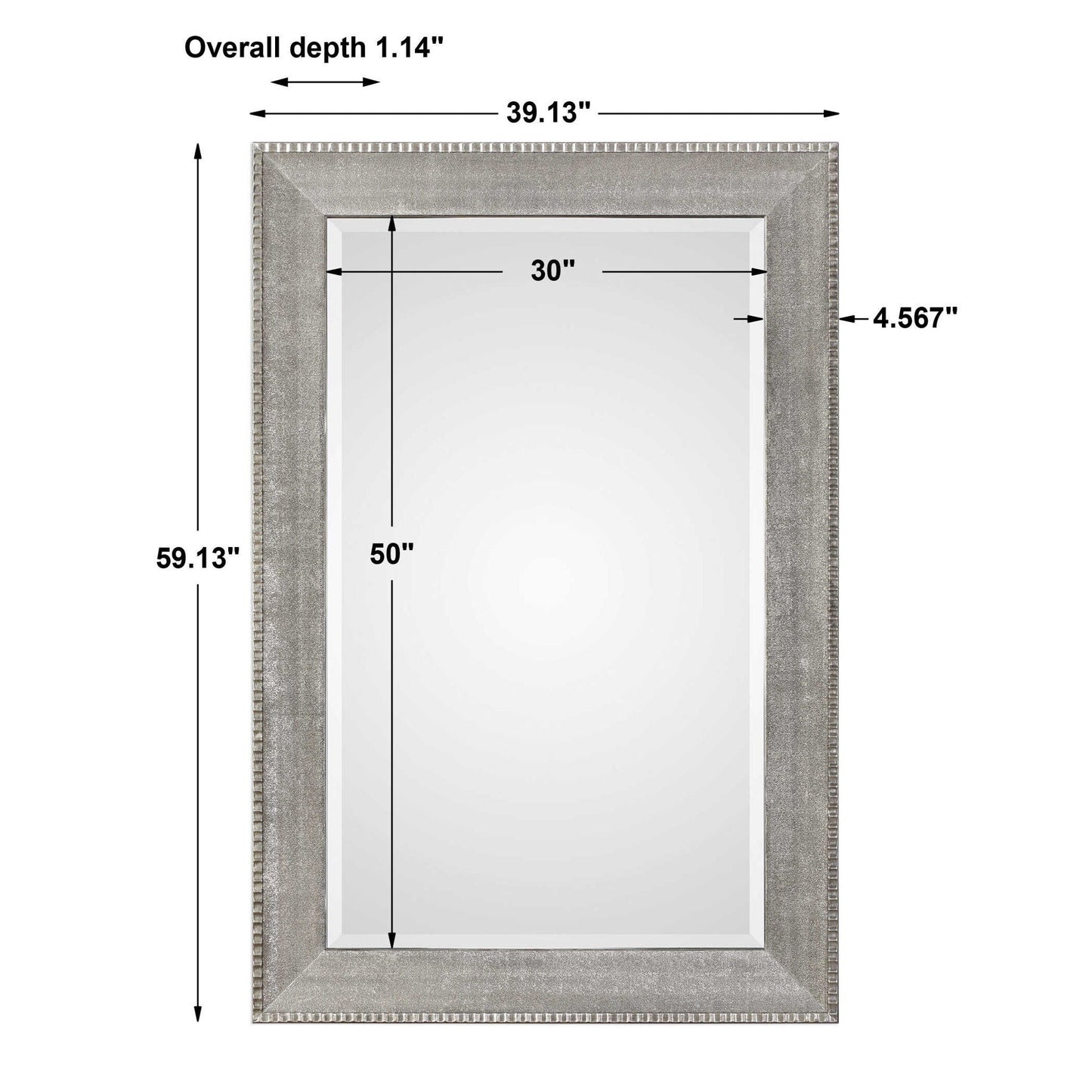 Leiston - Metallic Mirror - Silver