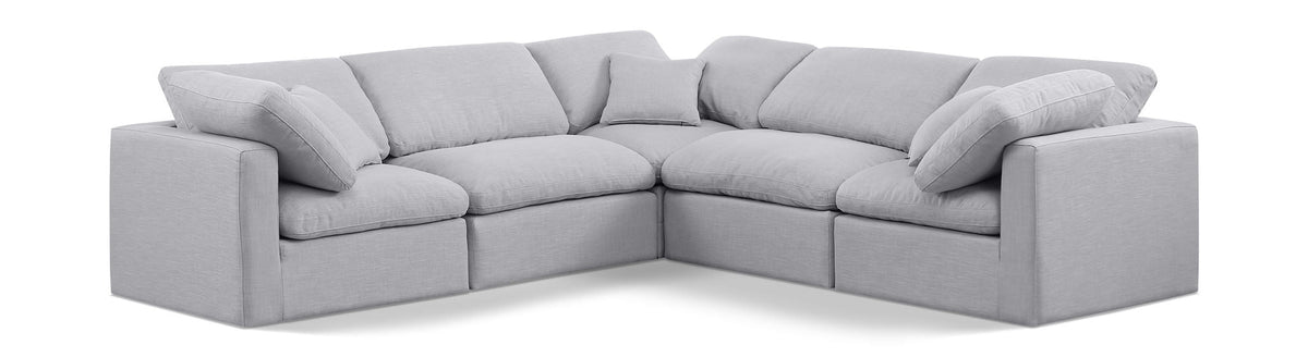 Indulge - Linen 5 Piece Modular Corner Sectional