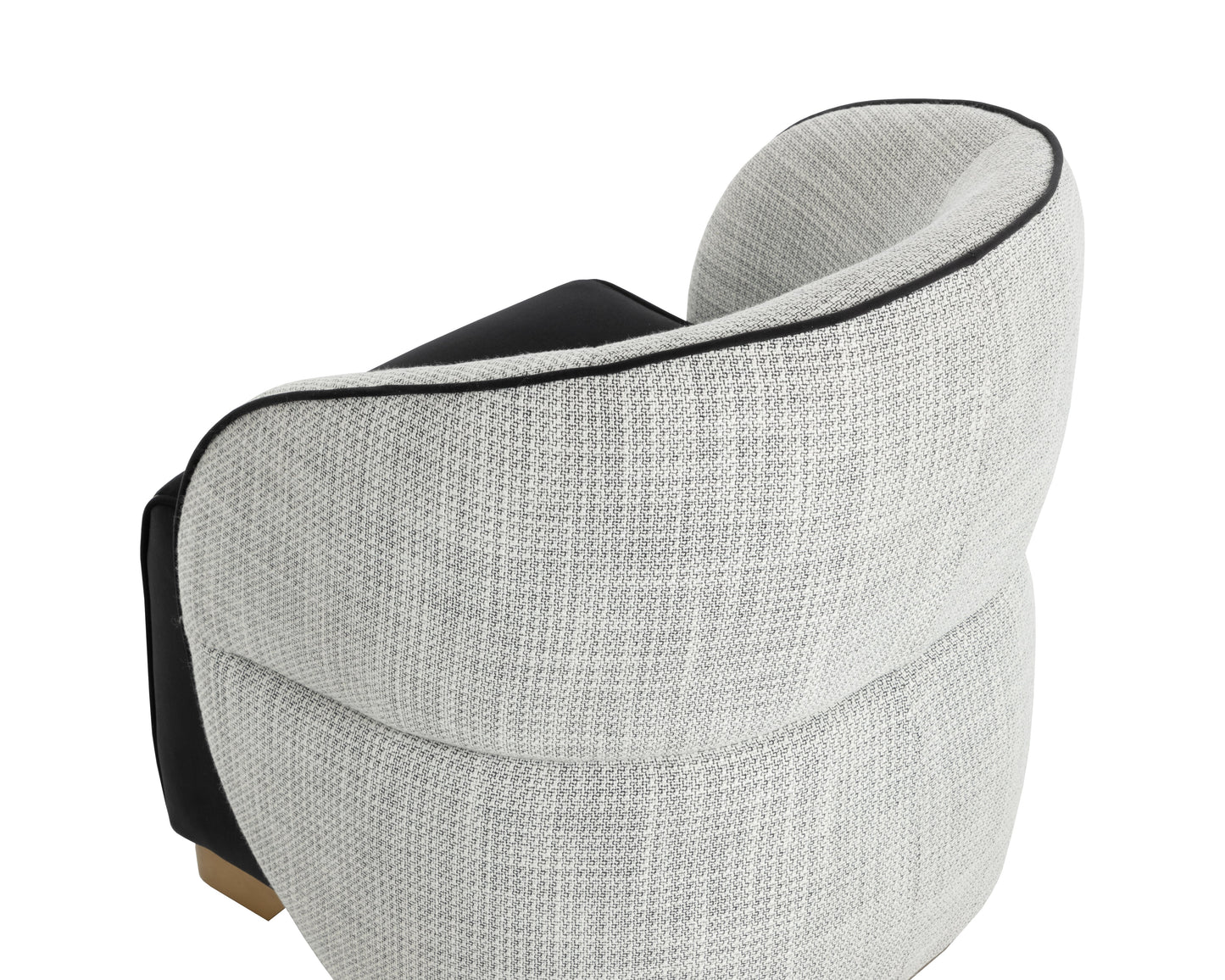 Fatina Lounge Chair - Abbington Black / Vera White Pepper
