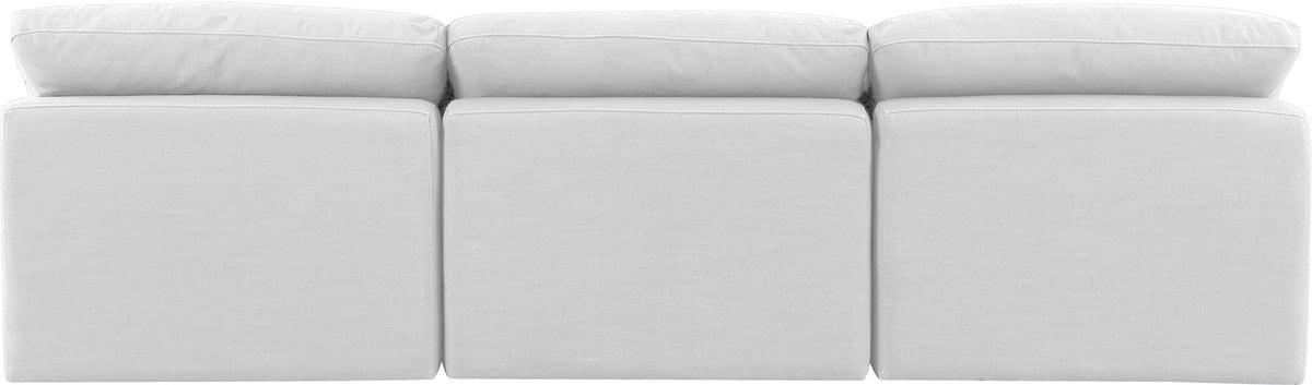 Indulge - Linen 3 Piece Modular Armless Sofa - White