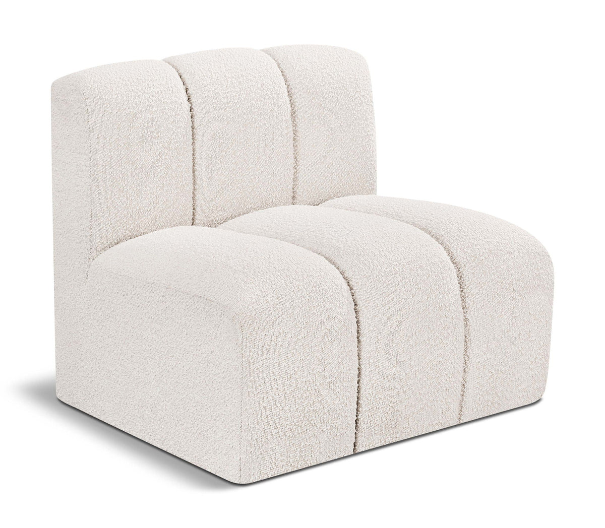 Arc - Boucle Fabric Straight Chair