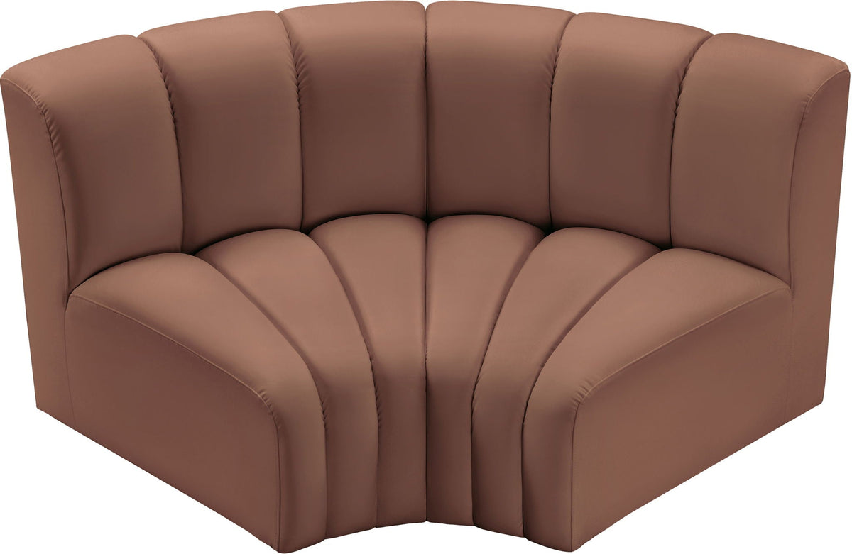 Arc - Faux Leather 2 Piece Modular Sofa