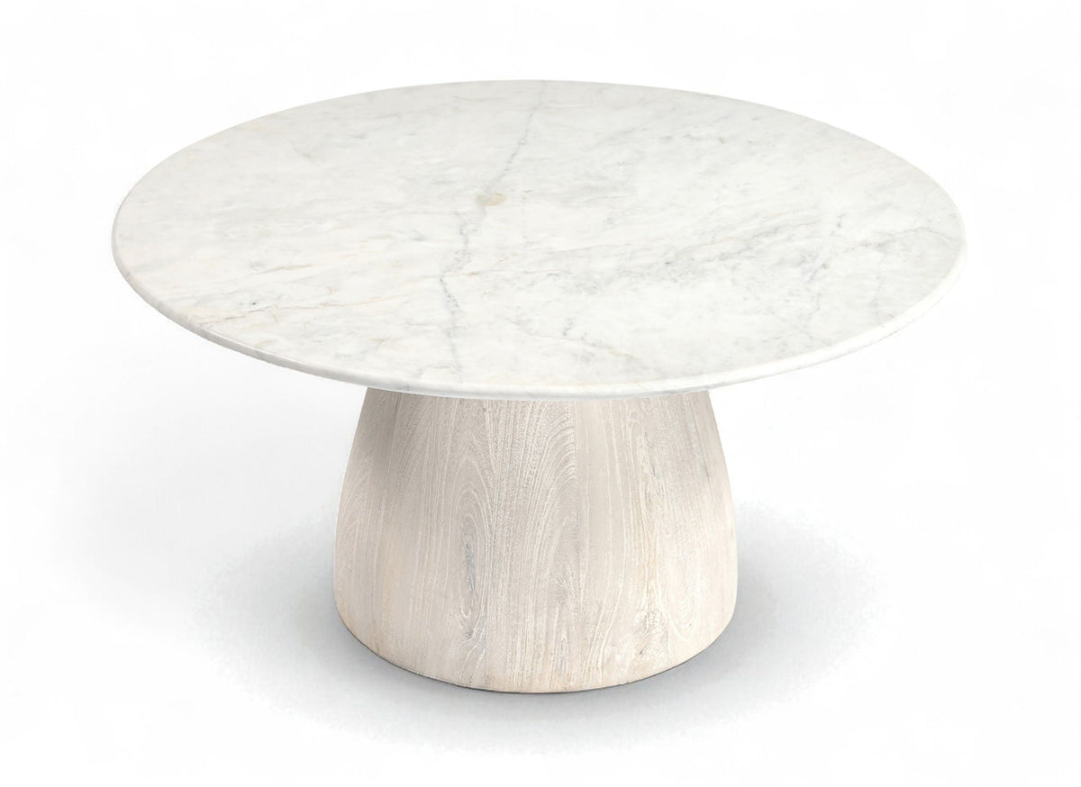 Liona - Marble And Mango Wood Table
