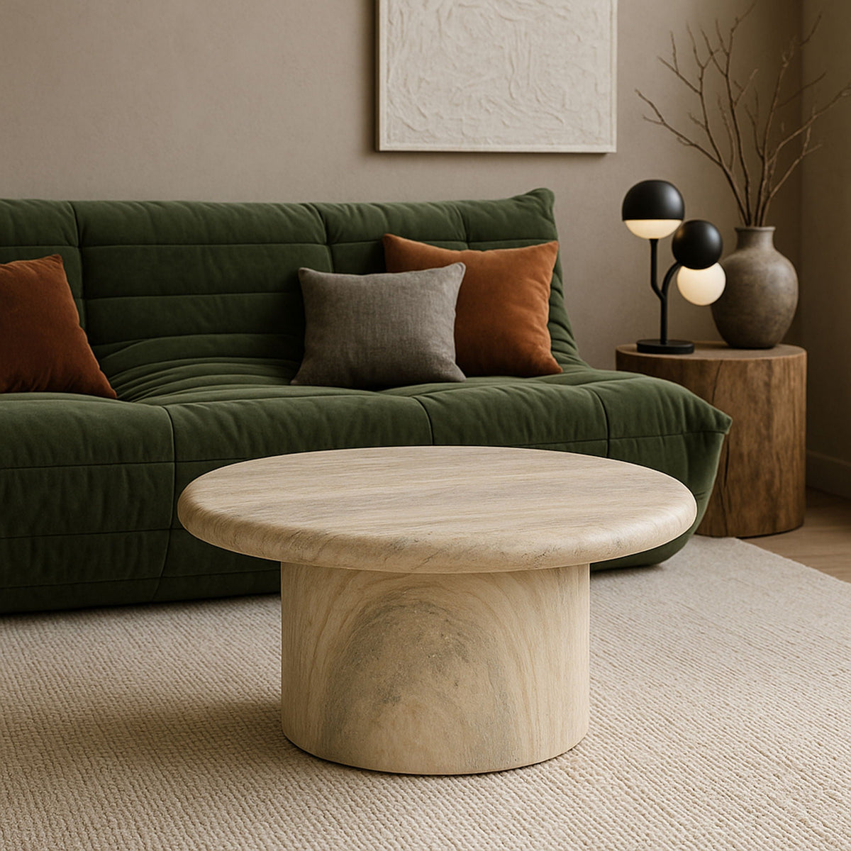 Emara - Concrete And Fiberglass Indoor / Outdoor Coffee Table