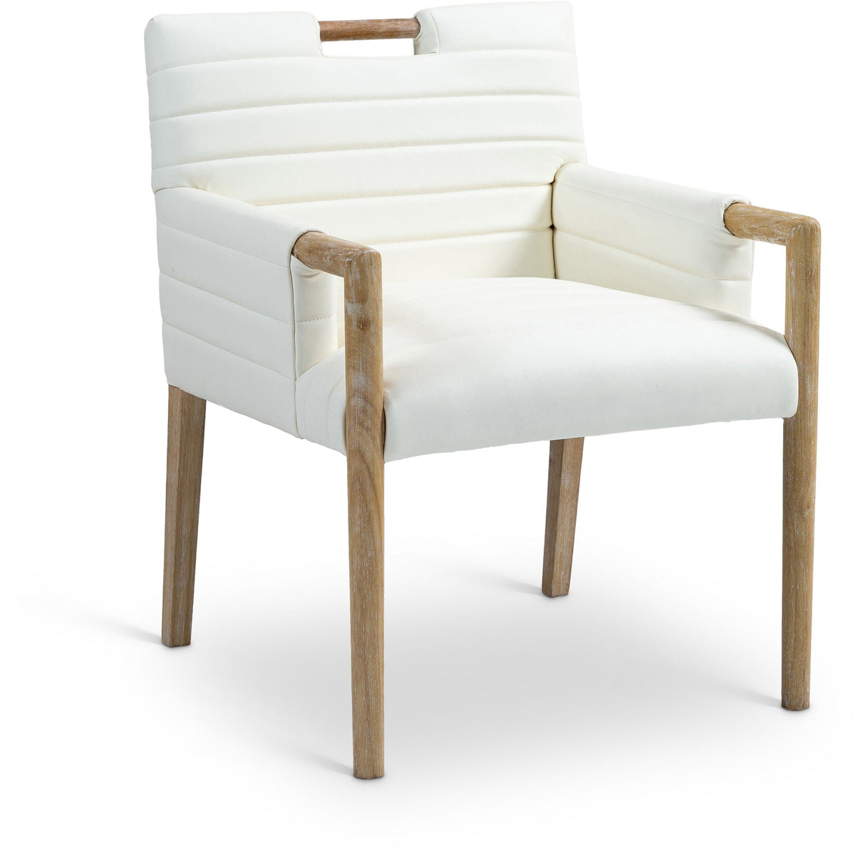 Aimee - Dining Arm Chair - Light Brown Legs