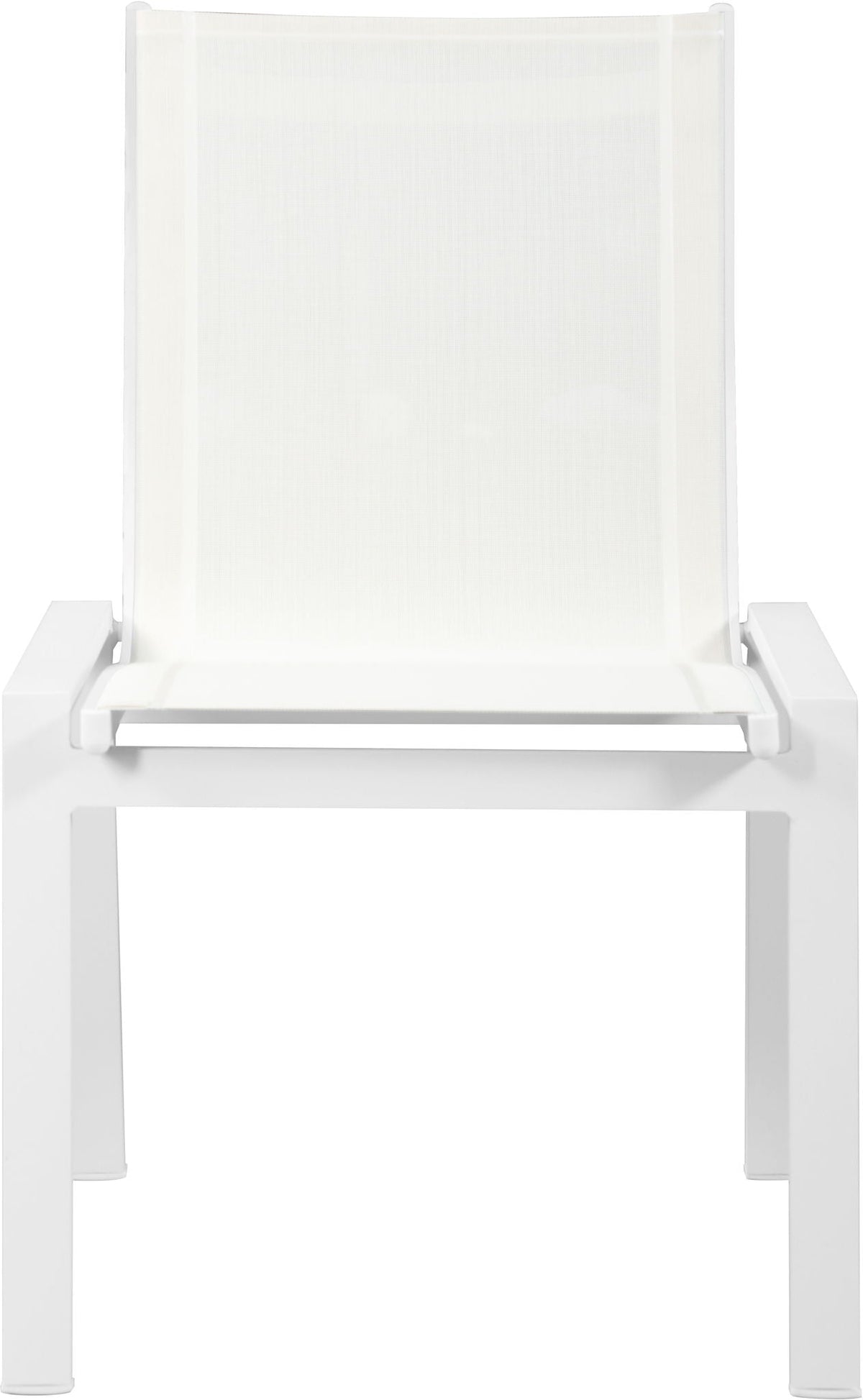 Nizuc - Outdoor Patio Dining Chair With White Frame (Set of 2)