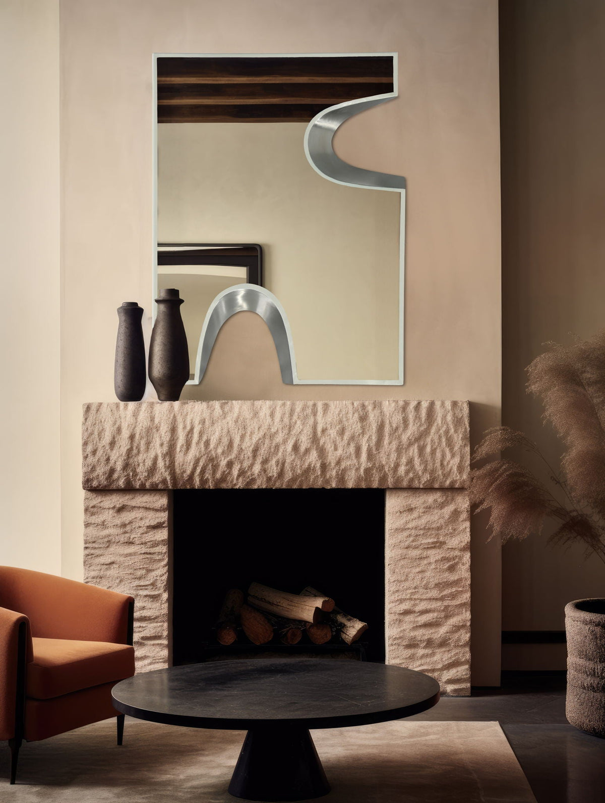 Soleil - Mirror With Silver Accent