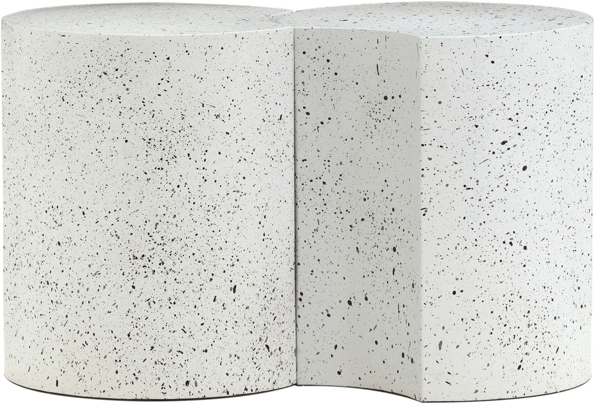 Dimple - 2 Piece Modular End Table - Terazzo Finish