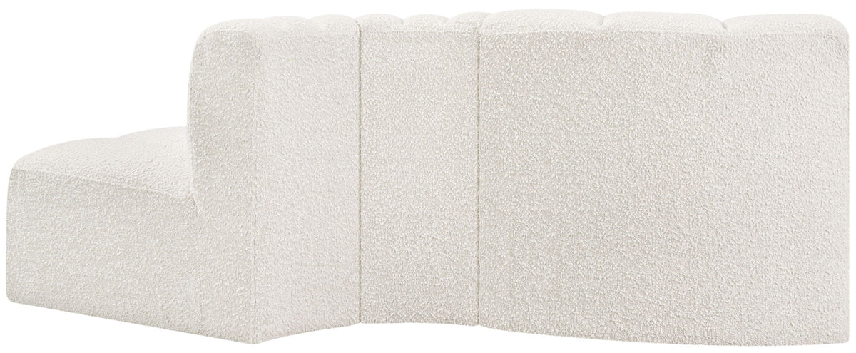 Arc - Boucle Fabric 3 Piece Modular Sofa